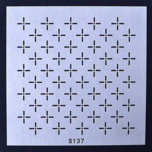 sashiko stencil S137