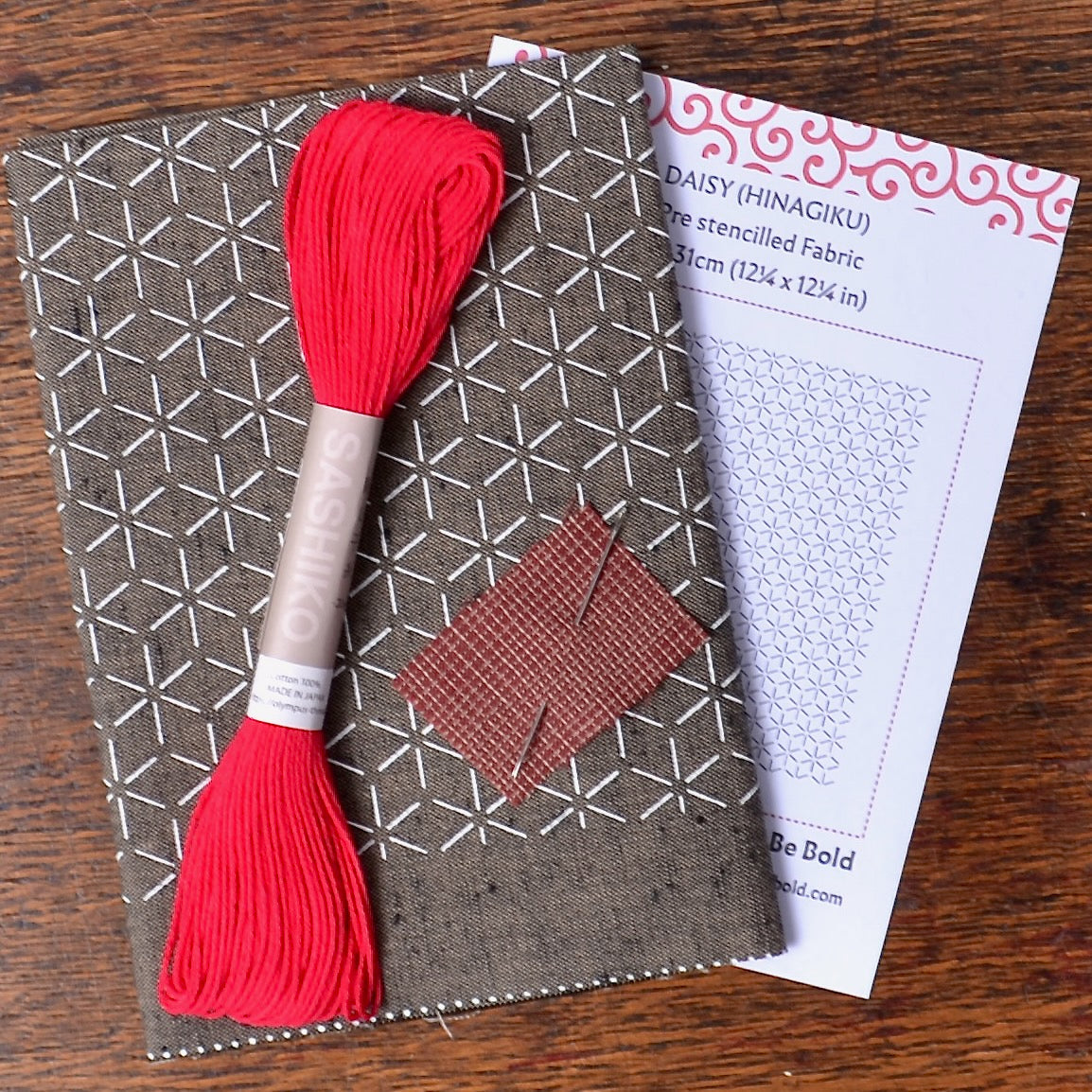 Sashiko Grab and Go Kit: Daisy (Hinagiku)