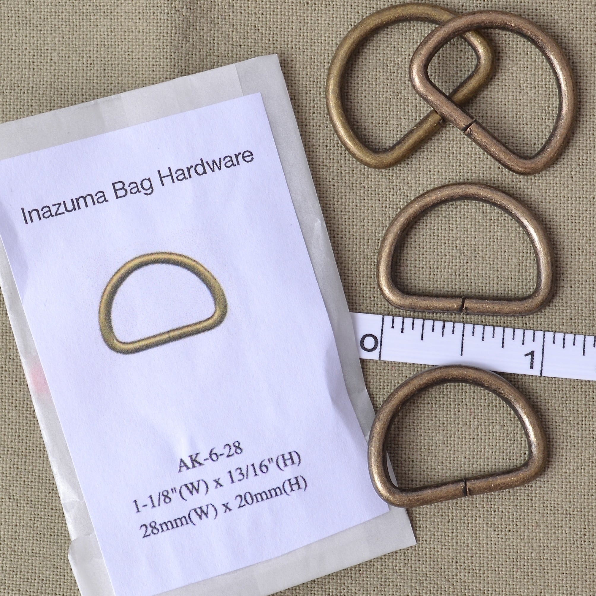 4 Inazuma brand D-rings 28mm