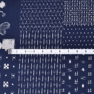 Japanese Printed Kasuri Pattern, Multiple Patterns 