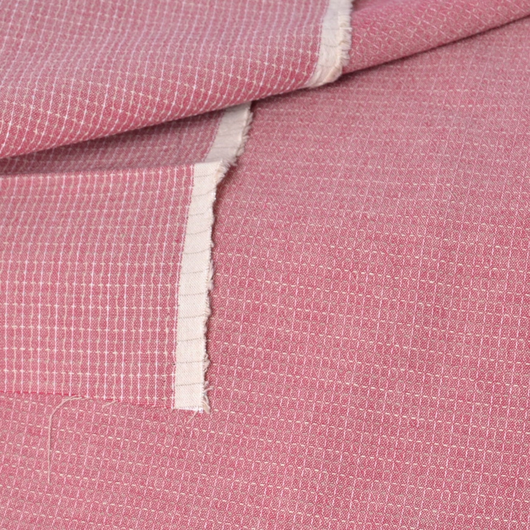 Dyed Yarn Cotton Fabric for Sewing & Quilting, Deep Rose Pink