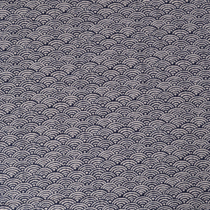 Traditional Japanese Wagara Fabric, Seigaiha Pattern