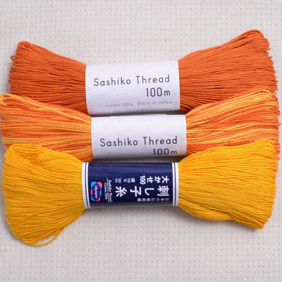 Daruma Sashiko Thread, Hunter Green #208 - A Threaded Needle