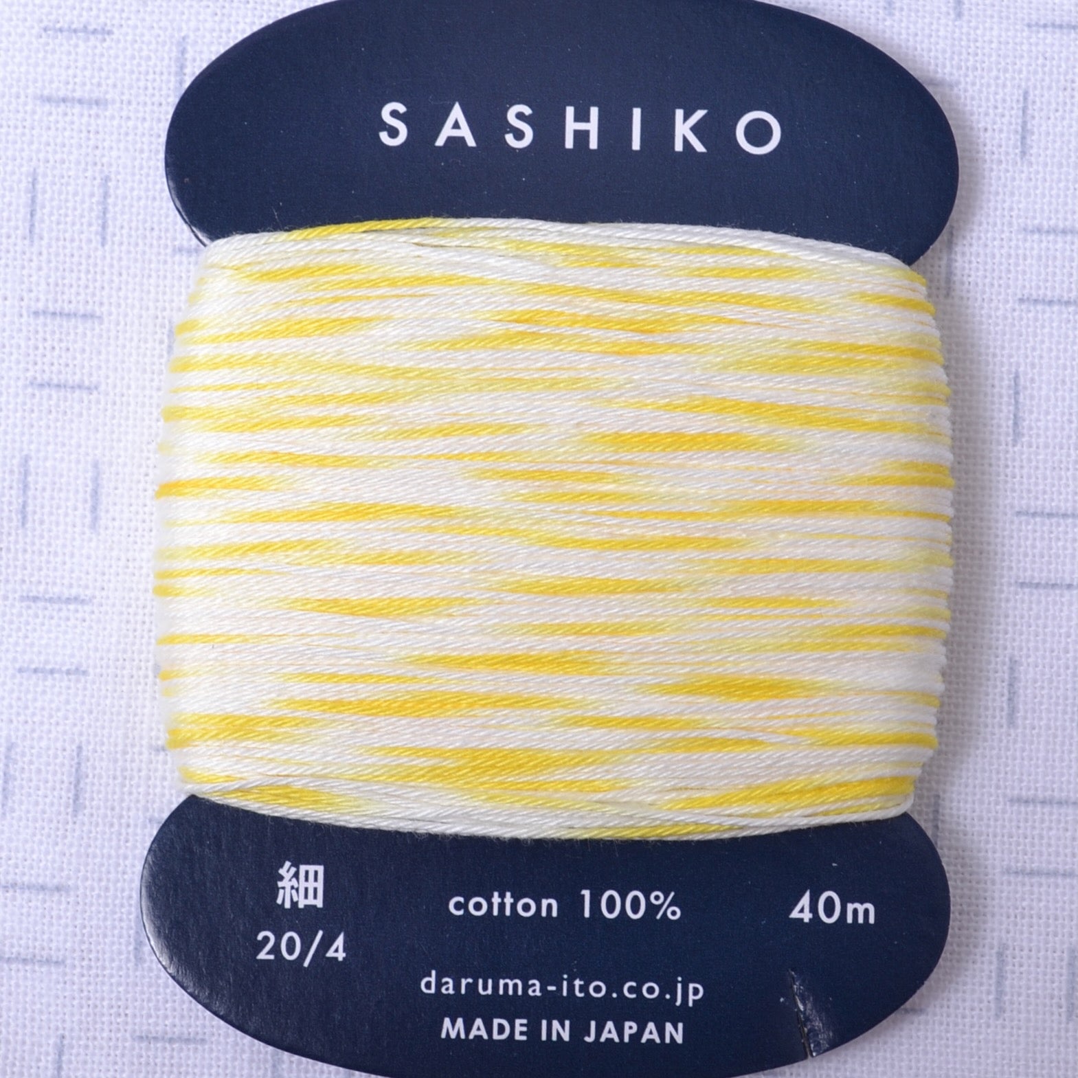 Yokota Daruma wash-away dot grid sashiko fabric - White, Gray, Navy Blue or  Mustard Yellow