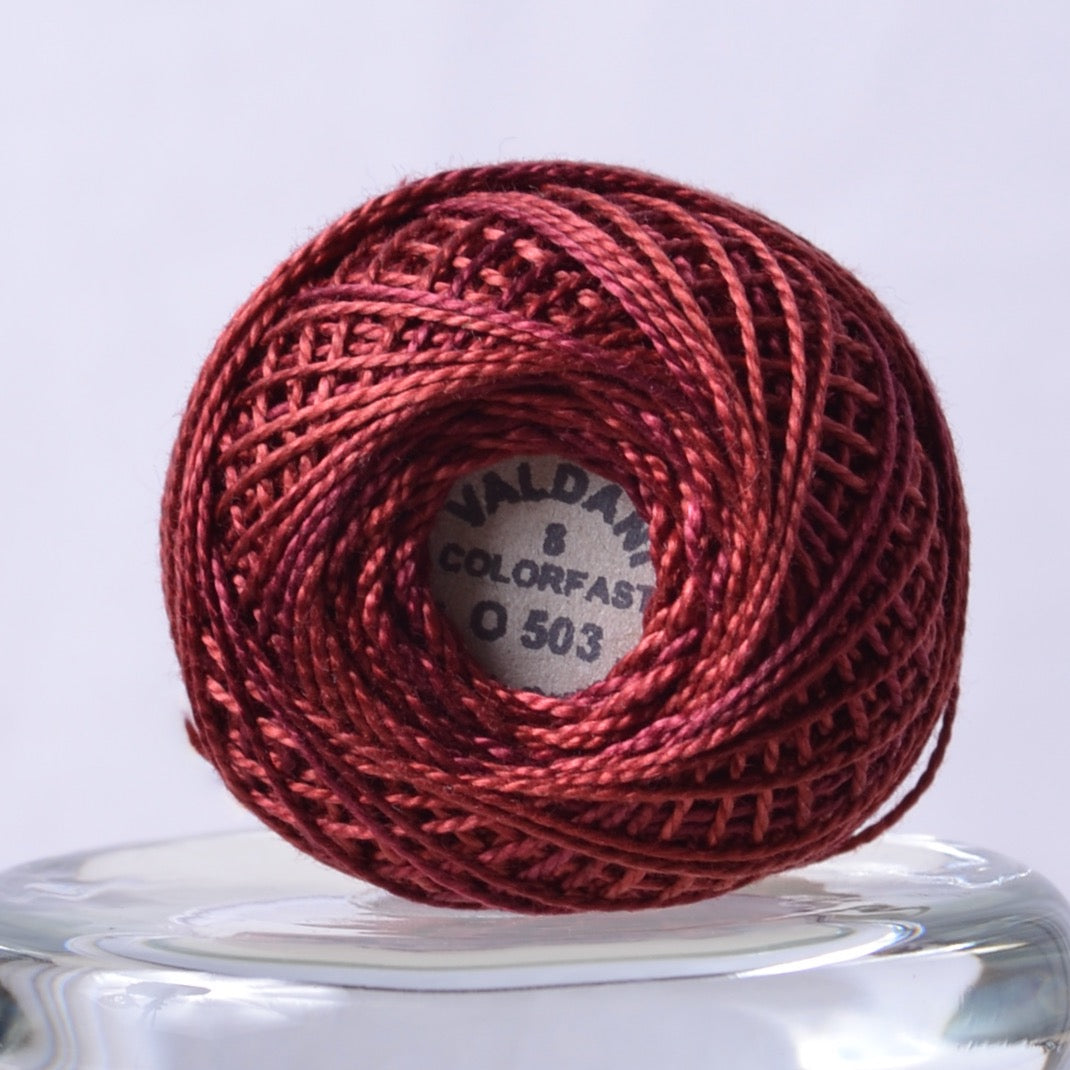 Valdani Variegated Hand Dyed Perle Cotton Thread, Backyard Turkey Red - A  Threaded Needle