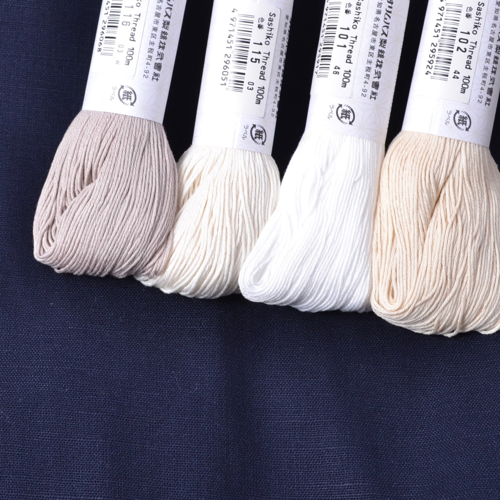 Cotton Fabric for Sashiko Stitching, Medium Blue