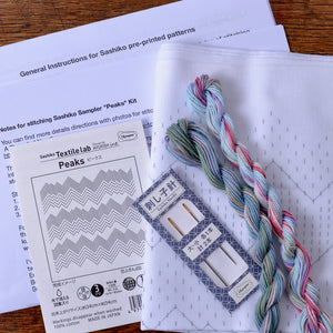 Summer Sashiko Grab & Go Kit: Peaks