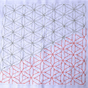 Sashiko Hanaguruma hana-fukin sampler