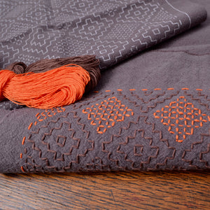 Persimmon Pattern Sashiko Table Mat Kit