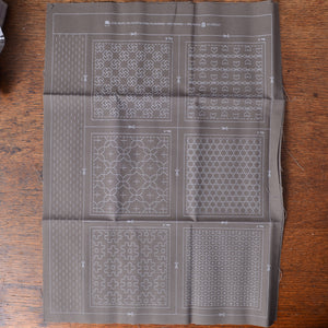 Gray Sashiko Coasters or Visible Mending Patches 