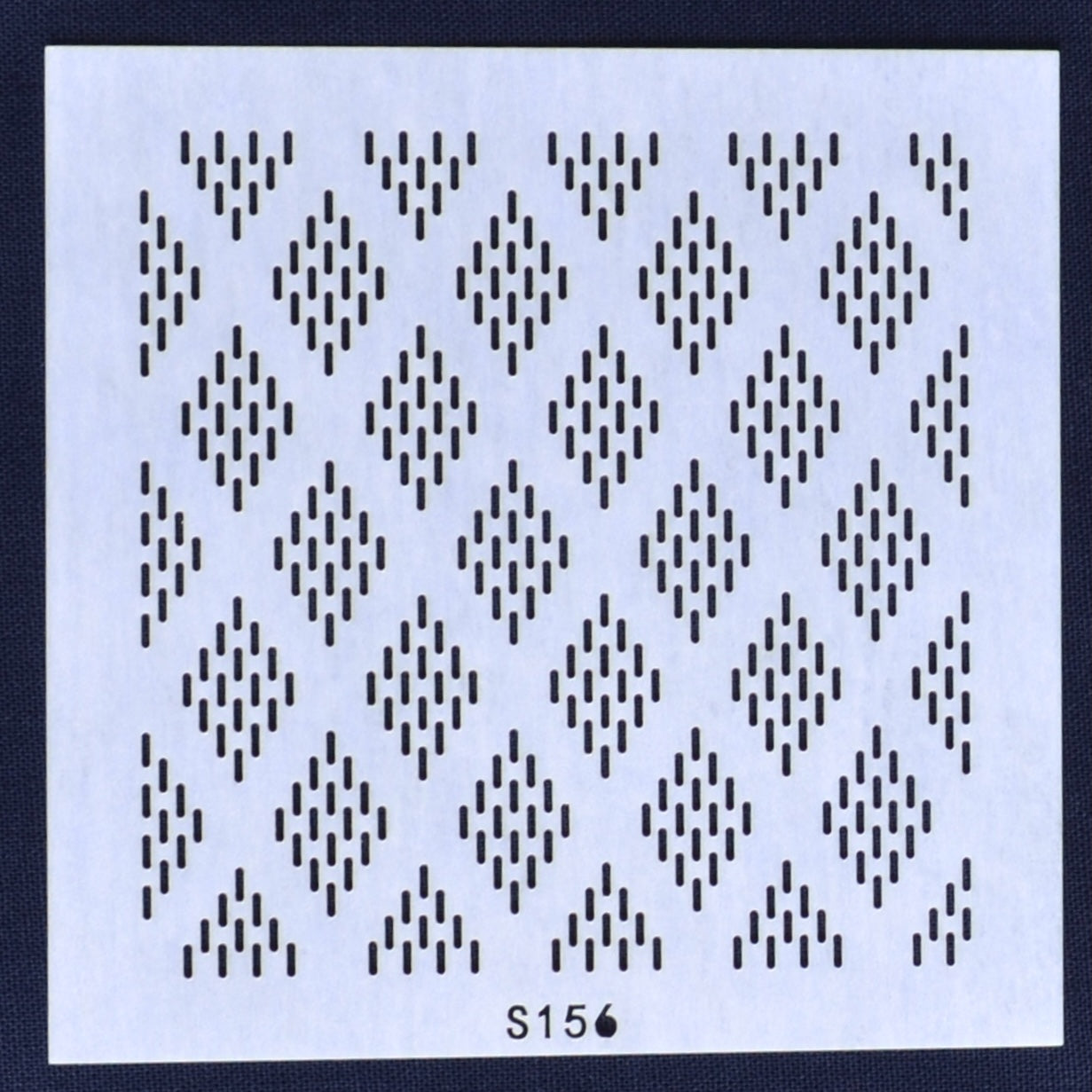 Sashiko & Boro Stencil, Diamonds S156