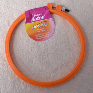 Embroidery Hoop with "Grip-Lip" Orange