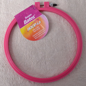 Embroidery Hoop with "Grip-Lip", Pink