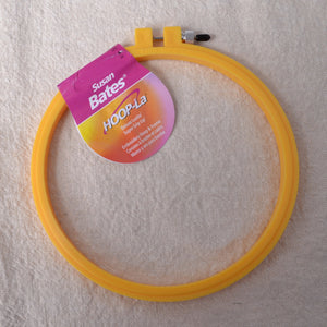 Embroidery Hoop with "Grip-Lip", Yellow