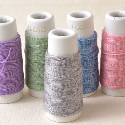 Sashiko Threads: Earthy, Taupe, & Neutral - A Threaded Needle