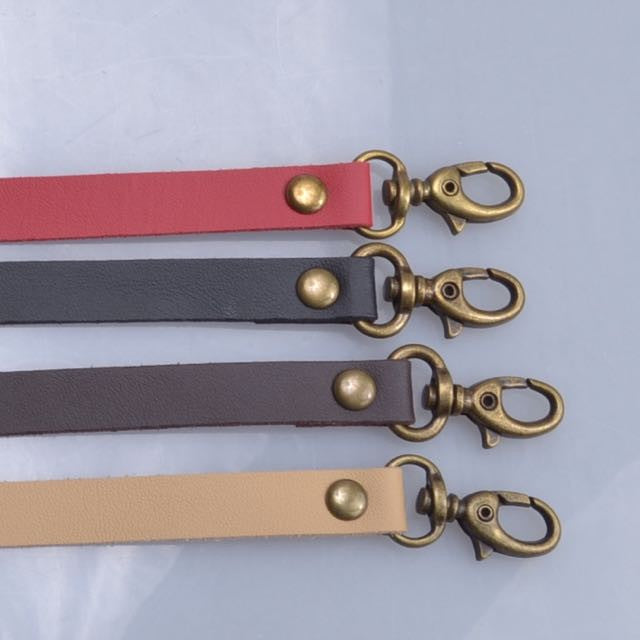 ON SALE! Genuine Leather Bag Strap - 1/2 Wide with Gold #16LG Clips -  Choose Length & Leather Color