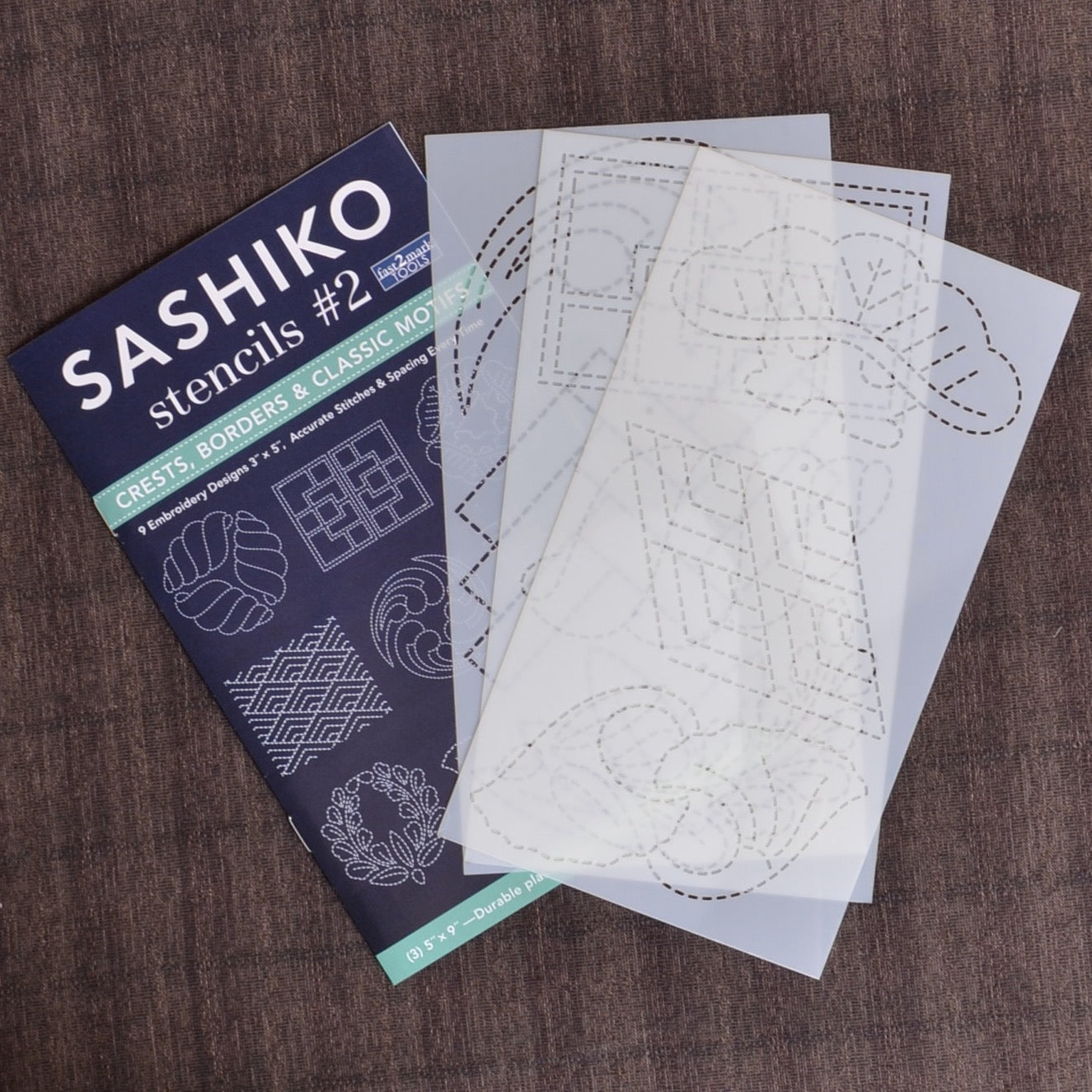 Sashiko Stencils Embroidery Patterns or Quilting Stencils Sashiko Templates  Collection A small Size -  Norway