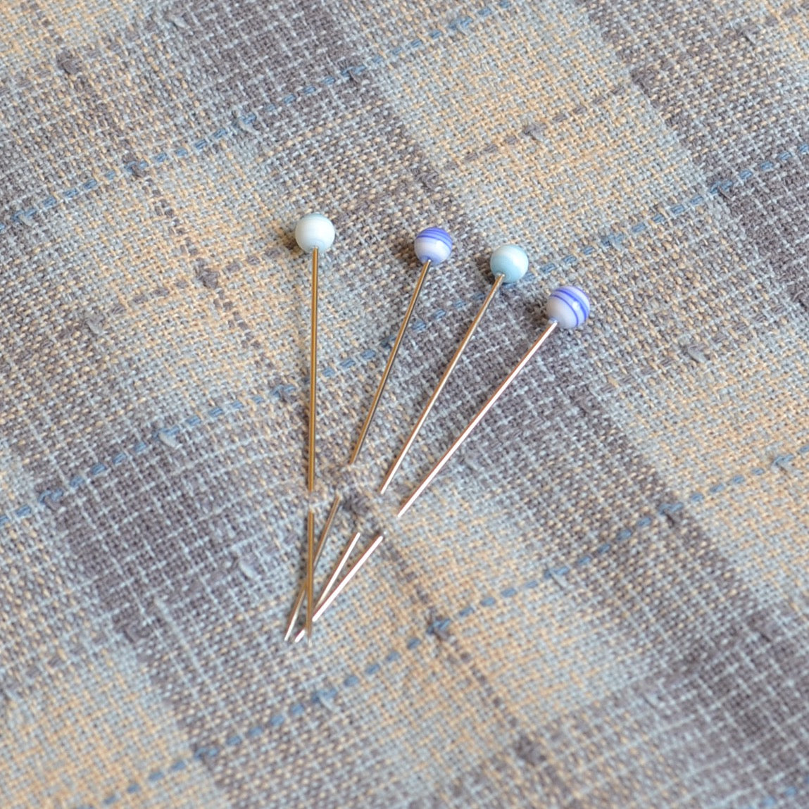 Glass Head Sewing Pins 35mm (x 300) Stainless Steel Straight