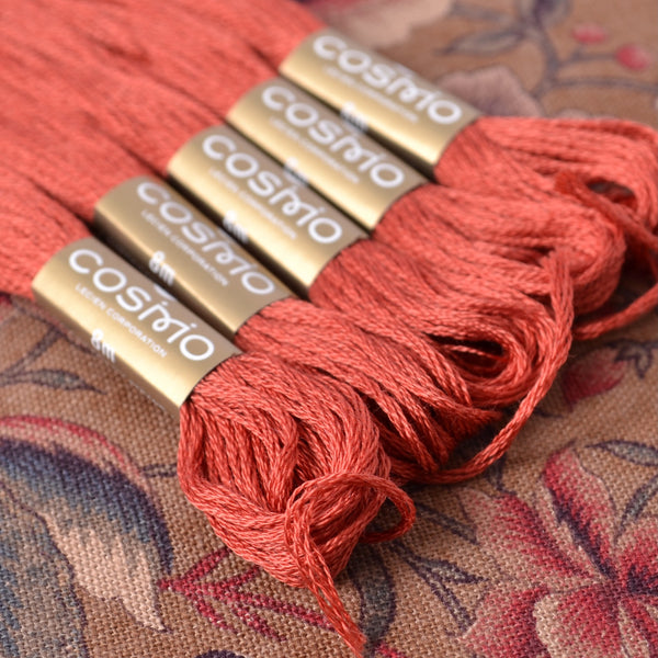 Cosmo Embroidery Thread #464, Amber Brown - A Threaded Needle