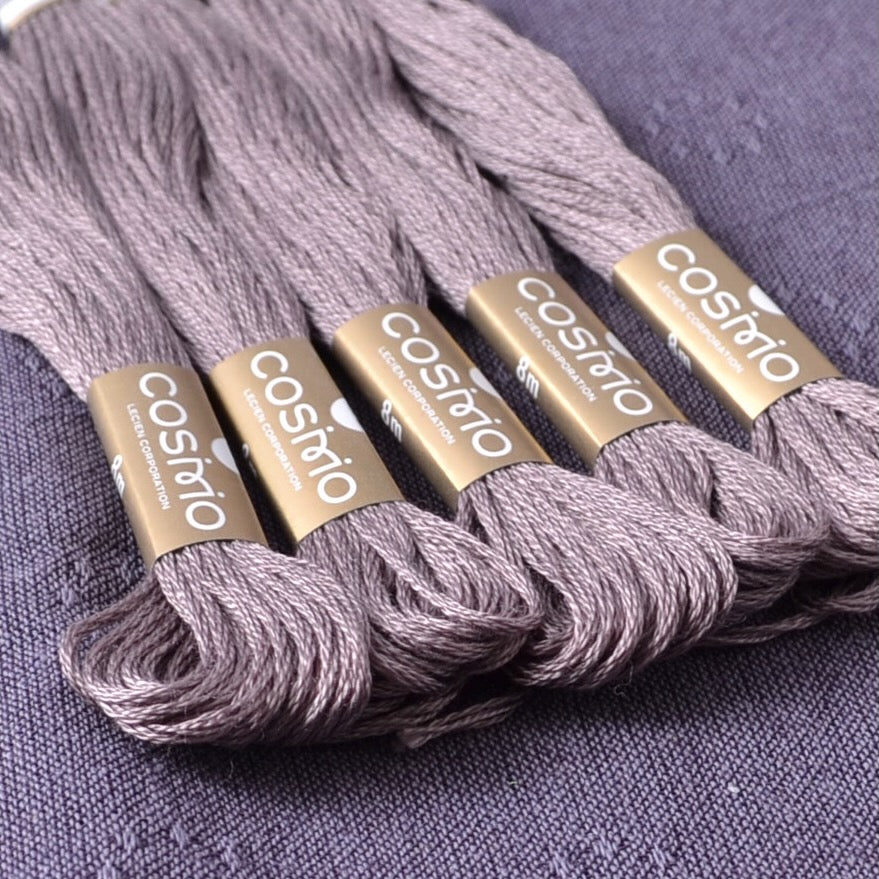 Cosmo Embroidery Thread #475, Charcoal Grey
