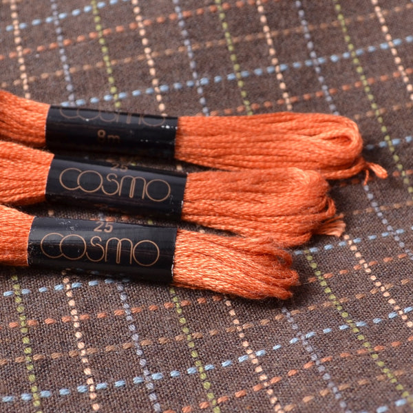 Cosmo Embroidery Thread #464, Amber Brown - A Threaded Needle