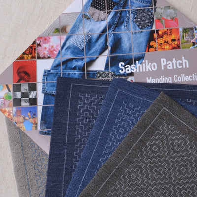 Sarashi-momen Sashiko Fabric Yardage - White or Navy – Red Thread Studio